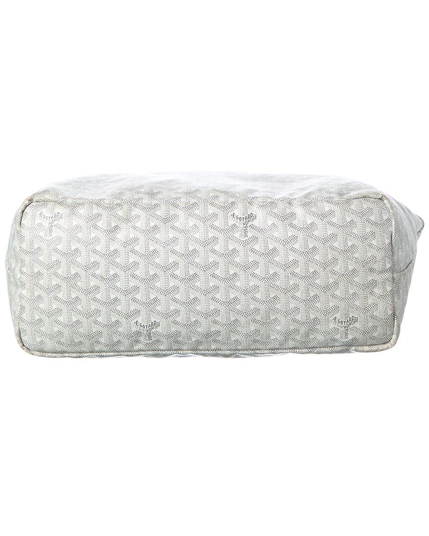 Goyard Goyard White Goyardine Coated Canvas Saint Louis Pm (Authentic Pre-Loved)