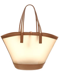 Saint Laurent Cassandre Panier Medium Vinyl & Leather Tote