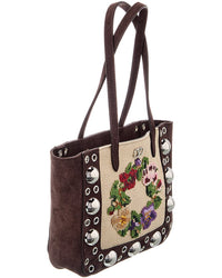 Valentino Nellcote Mini Suede Tote