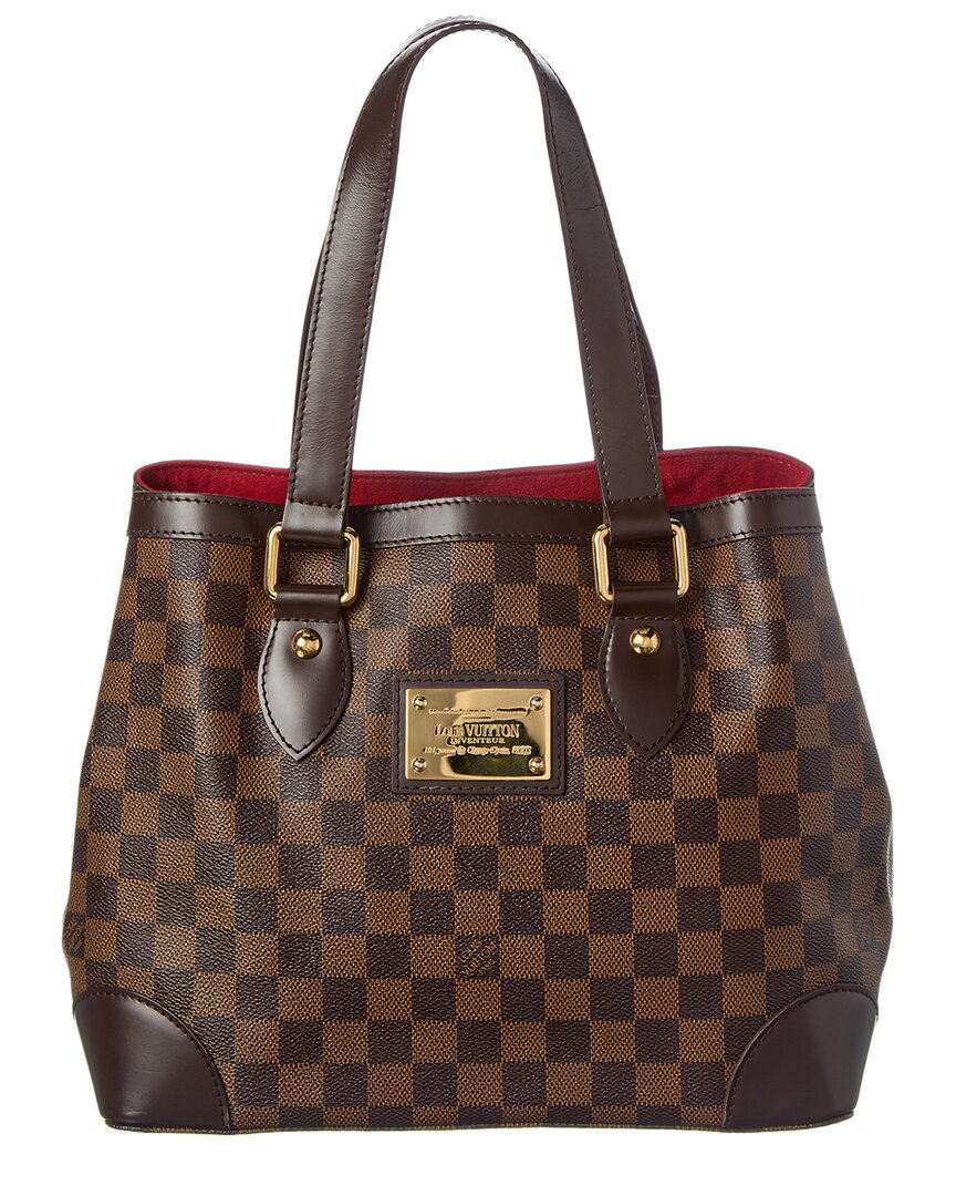 Louis Vuitton Louis Vuitton Brown Damier Ebene Coated Canvas Hampstead Pm (Authentic