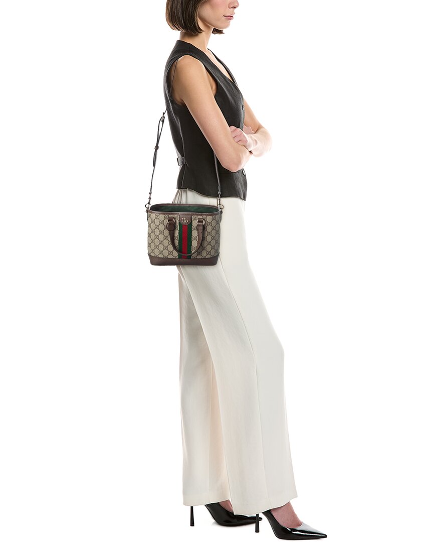 Gucci Ophidia Small Gg Supreme Canvas & Leather Tote – Bluefly