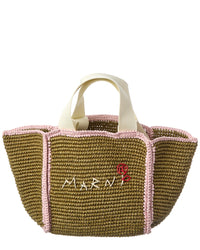 Marni Macrame Sillo Small Shopper Tote
