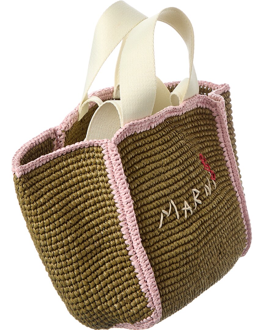 Marni Macrame Sillo Small Shopper Tote