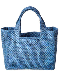 Loewe Font Small Raffia Tote