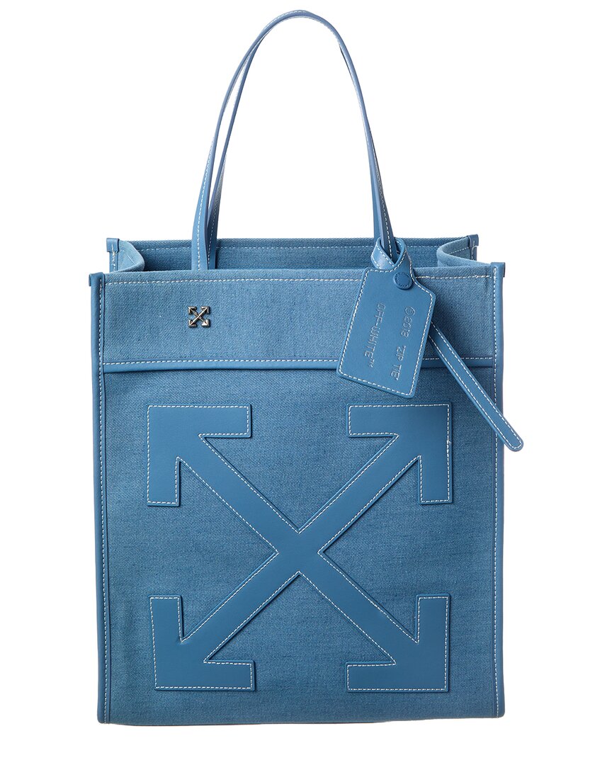 Off-White™ Boxy Large Canvas & Leather Tote