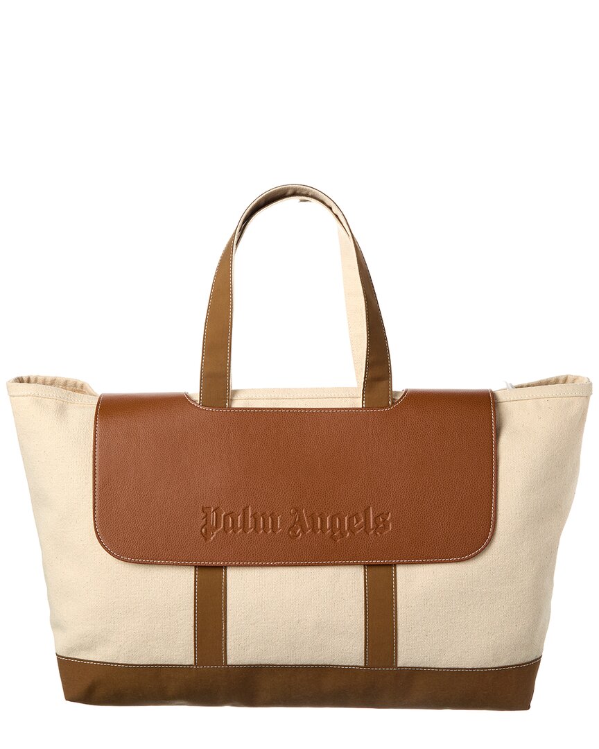 Palm Angels Cabas Canvas & Leather Tote
