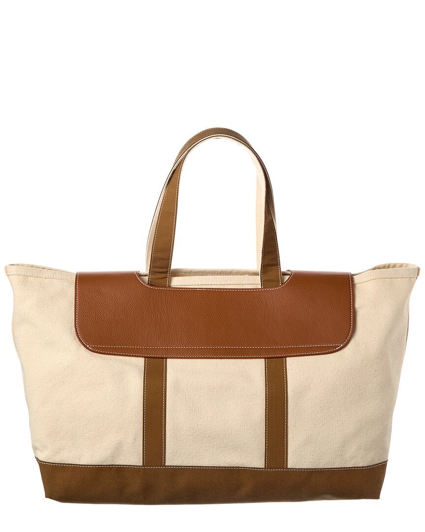 Palm Angels Cabas Canvas & Leather Tote