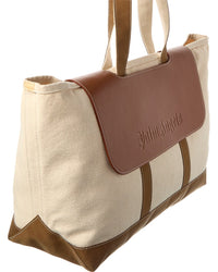 Palm Angels Cabas Canvas & Leather Tote