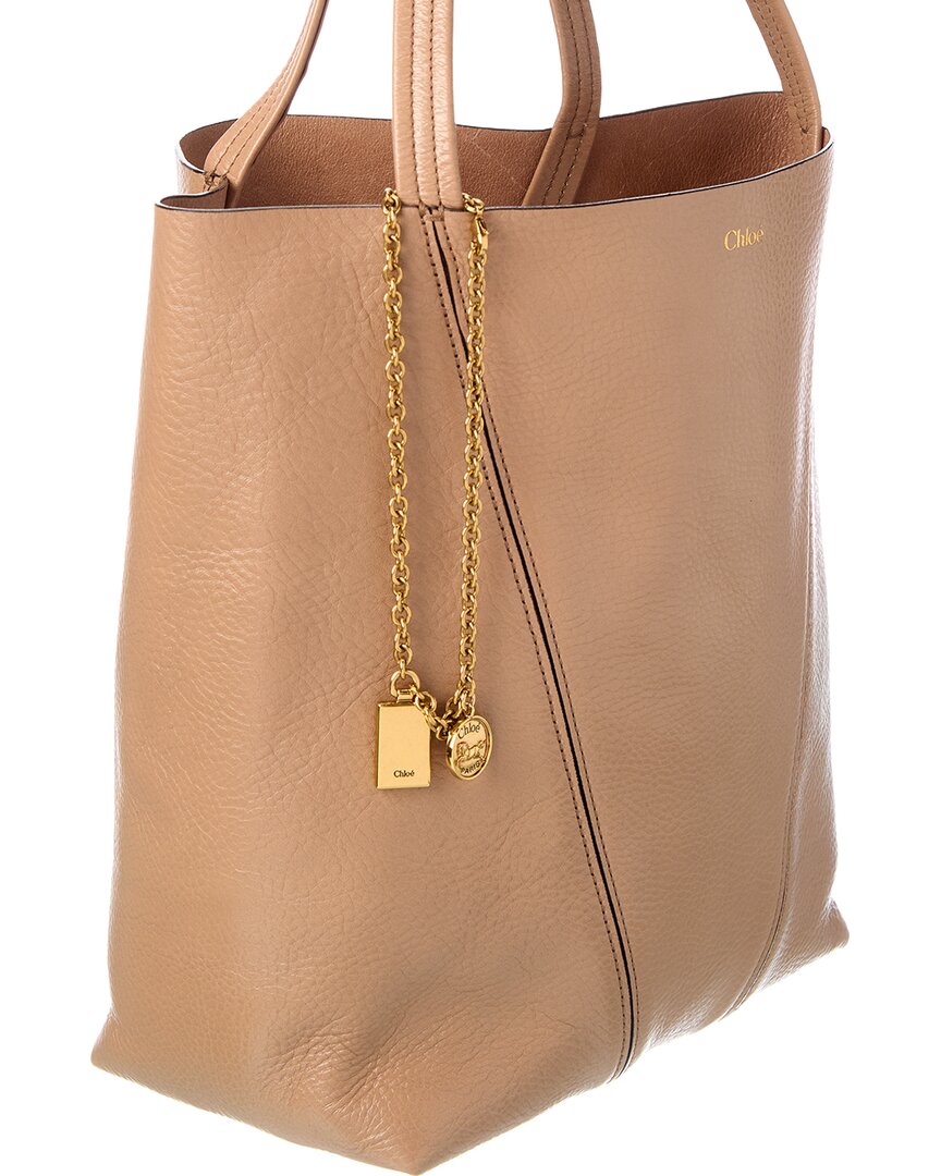 Chloé Logo Leather Tote