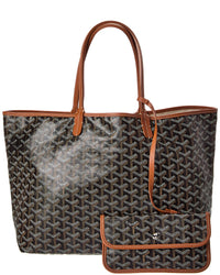 Goyard Black Goyardine Coated Canvas Saint Louis Pm (Authentic Pre-Loved)