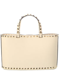 Valentino Rockstud Small Grainy Leather Tote