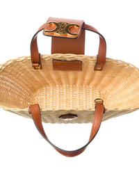 CELINE Celine Teen Couffin Wicker & Leather Tote