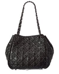 Chanel Chanel Black Lambskin Leather Rock 'N Moscow Tote (Authentic Pre-Loved)