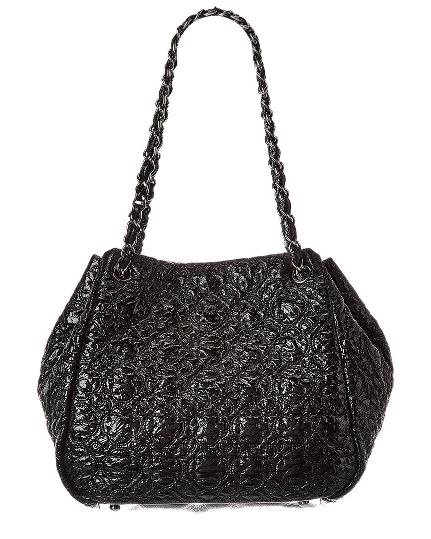 Chanel Chanel Black Lambskin Leather Rock 'N Moscow Tote (Authentic Pre-Loved)