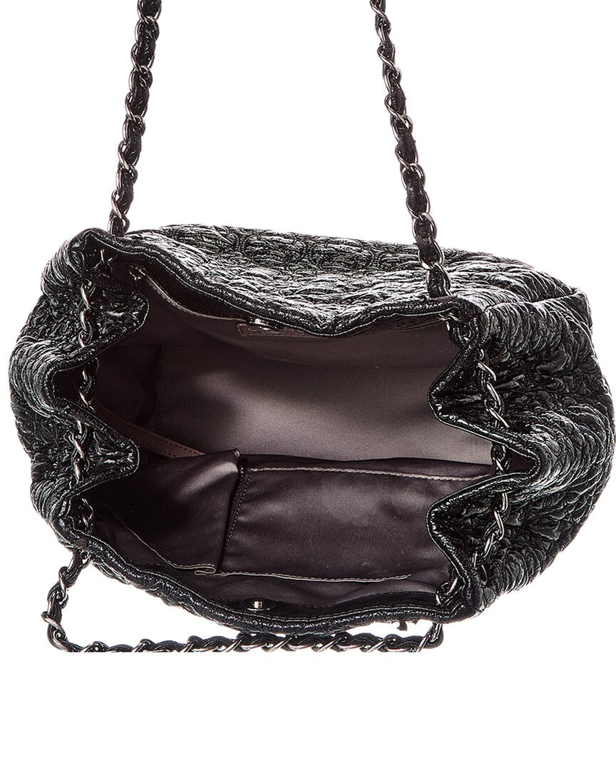 Chanel Chanel Black Lambskin Leather Rock 'N Moscow Tote (Authentic Pre-Loved)