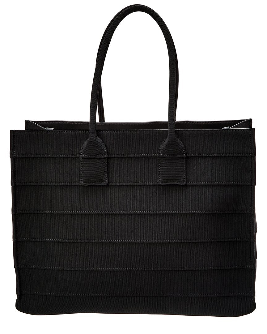 Ferragamo Signature Large Leather-Trim Tote