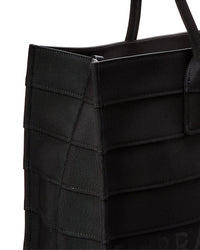 Ferragamo Signature Large Leather-Trim Tote