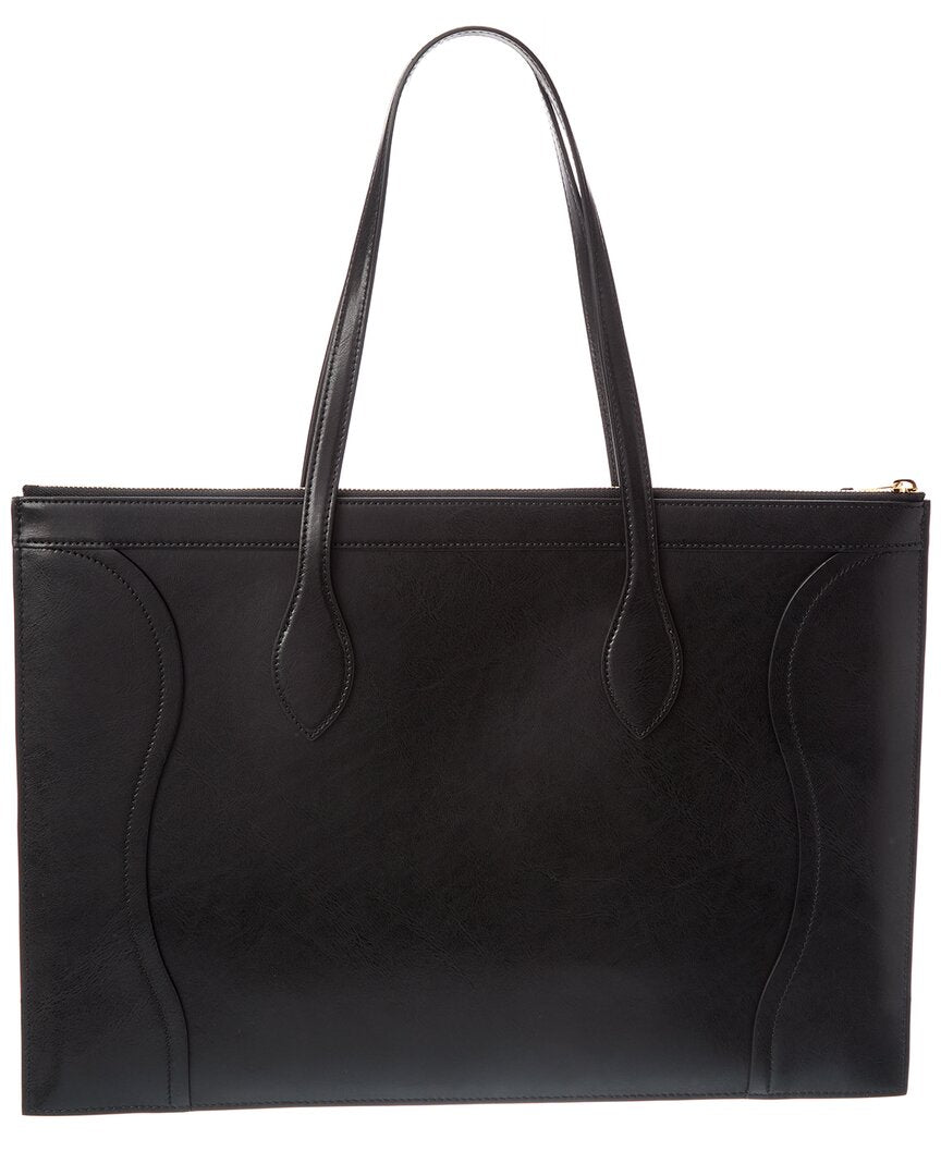 CELINE Celine Flat Cabas New Luggage Leather Tote