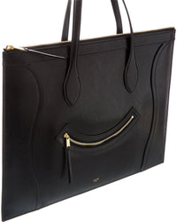 CELINE Celine Flat Cabas New Luggage Leather Tote