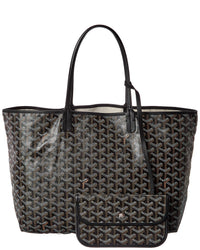 Goyard Black Goyardine Coated Canvas Saint Louis Gm (Authentic Pre-Loved)