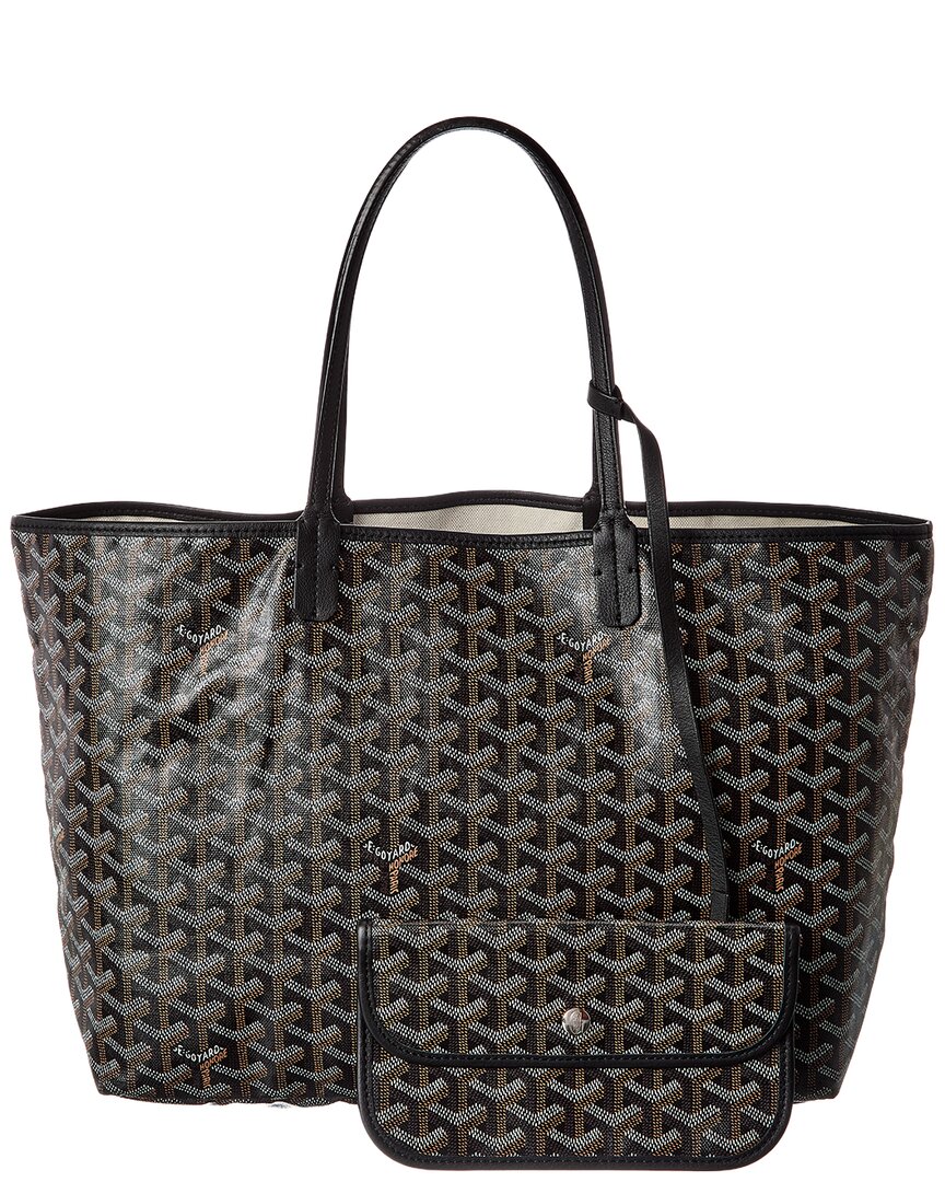 Goyard Black Goyardine Coated Canvas Saint Louis Gm (Authentic Pre-Loved)