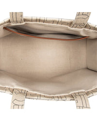 CELINE Celine Beige Canvas Large Triomphe Cabas (Authentic Pre-Loved)