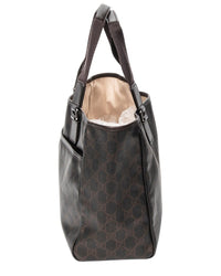 Gucci Gucci Dark Brown Supreme Coated Canvas Open Tote (Authentic Pre-Loved)