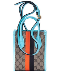 Gucci Gucci Beige & Blue Supreme Coated Canvas Tiger Tote, Never Carried (Authentic