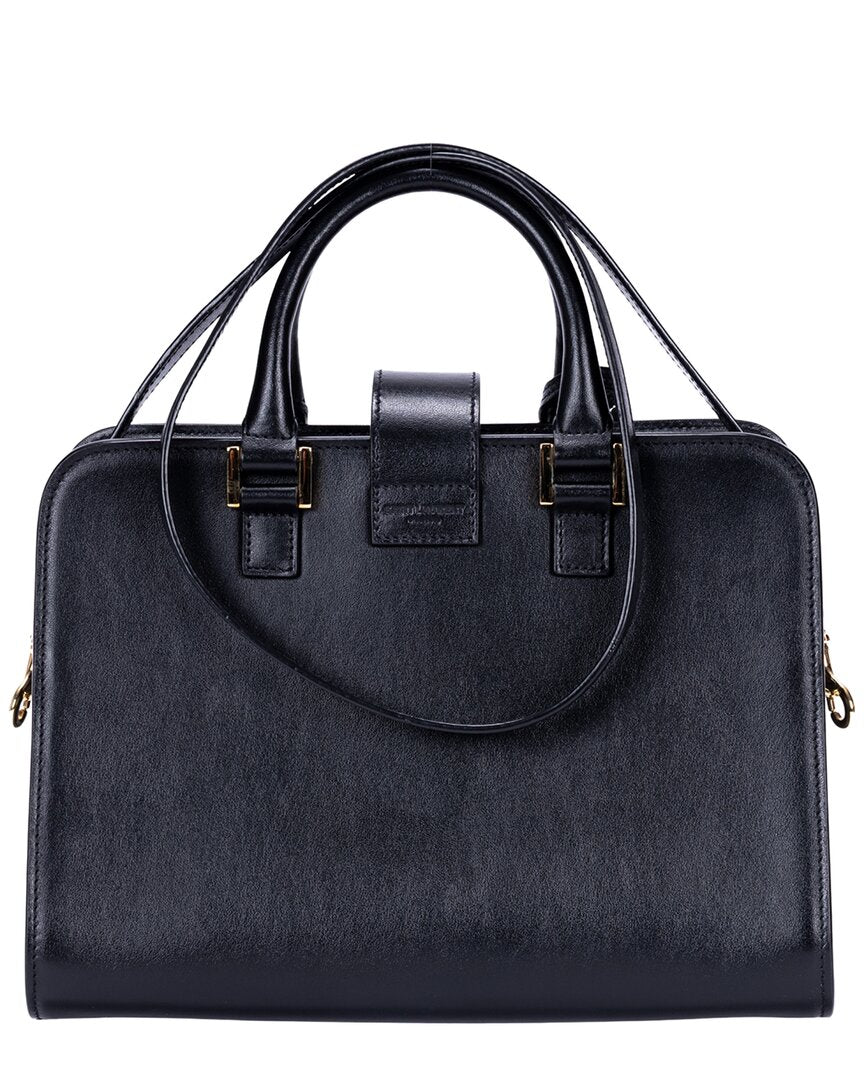Saint Laurent Saint Laurent Black Smooth Calfskin Leather Baby Cabas, Never Carried