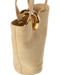 Jacquemus Logo Suede Bucket Bag
