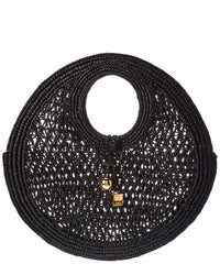 Jacquemus Spiaggia Small Raffia Round Tote