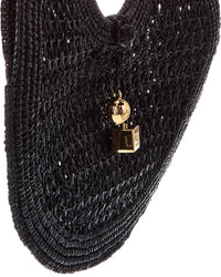 Jacquemus Spiaggia Small Raffia Round Tote