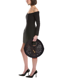 Jacquemus Spiaggia Small Raffia Round Tote