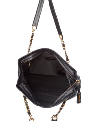 Chanel Black Caviar Leather Triple Cc Zip Tote (Authentic Pre-Loved)