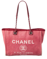 Chanel Pink Canvas Deauville (Authentic Pre-Loved)