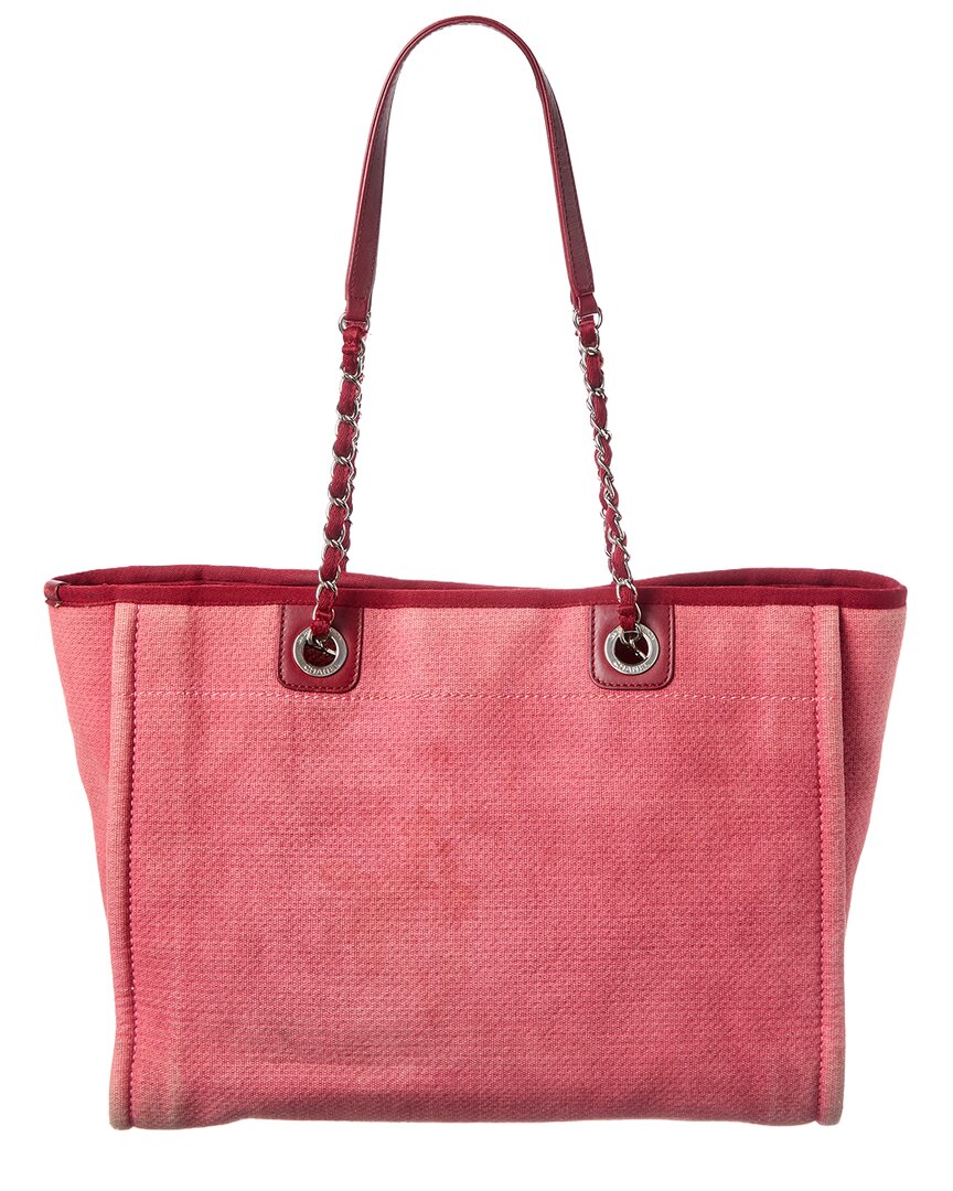 Chanel Pink Canvas Deauville (Authentic Pre-Loved)