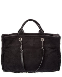 Chanel Chanel Black Canvas Tote (Authentic Pre-Loved)