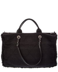 Chanel Chanel Black Canvas Tote (Authentic Pre-Loved)