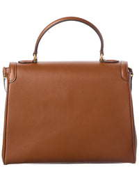 Valentino Vlogo Signature Leather Satchel
