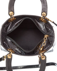 Dior Black Patent Leather Lady Tote (Authentic Pre-Loved)