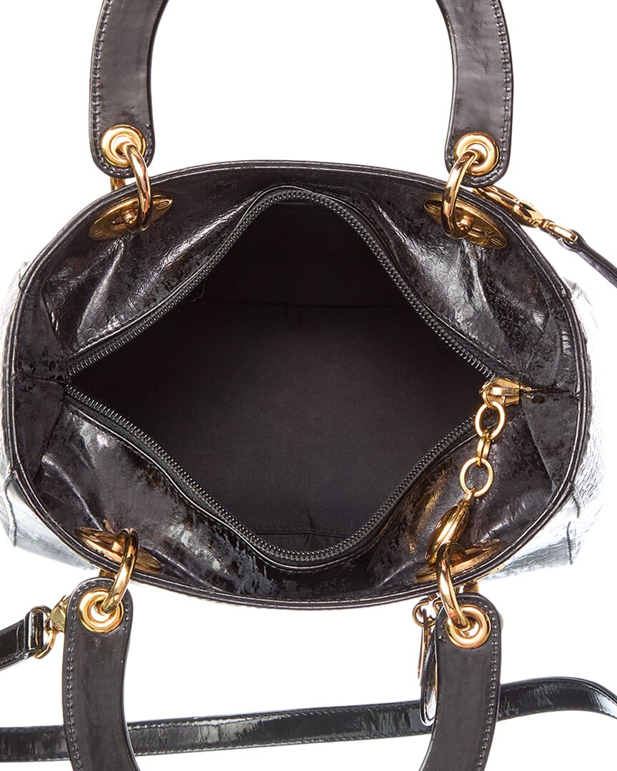 Dior Black Patent Leather Lady Tote (Authentic Pre-Loved)