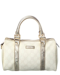 Gucci Silver Monogram Canvas Gg Tote (Authentic Pre-Loved)