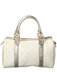 Gucci Silver Monogram Canvas Gg Tote (Authentic Pre-Loved)