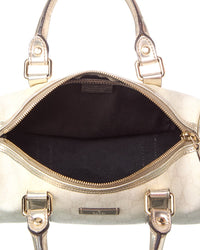 Gucci Silver Monogram Canvas Gg Tote (Authentic Pre-Loved)