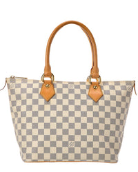 Louis Vuitton White Damier Azur Saleya Pm (Authentic Pre-Loved)