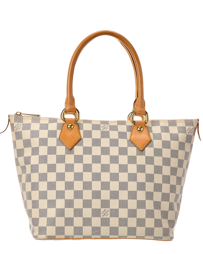 Louis Vuitton White Damier Azur Saleya Pm (Authentic Pre-Loved)