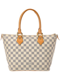 Louis Vuitton White Damier Azur Saleya Pm (Authentic Pre-Loved)