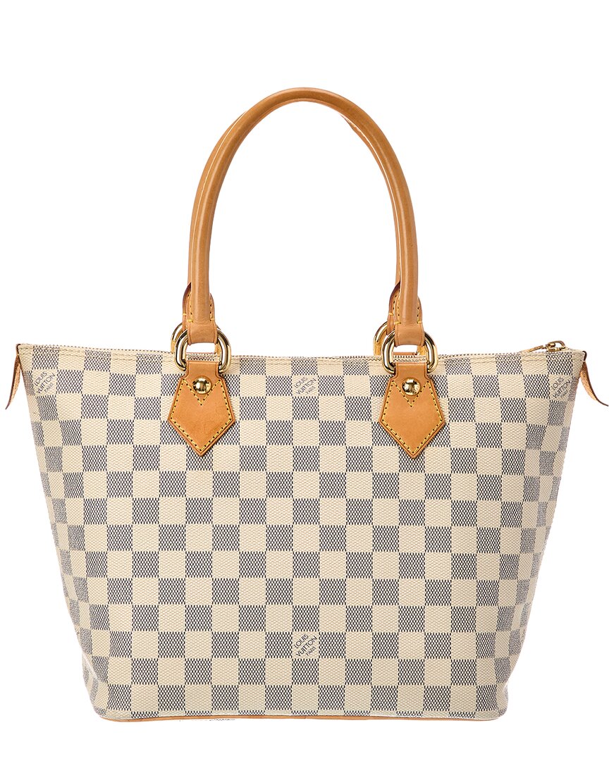 Louis Vuitton White Damier Azur Saleya Pm (Authentic Pre-Loved)