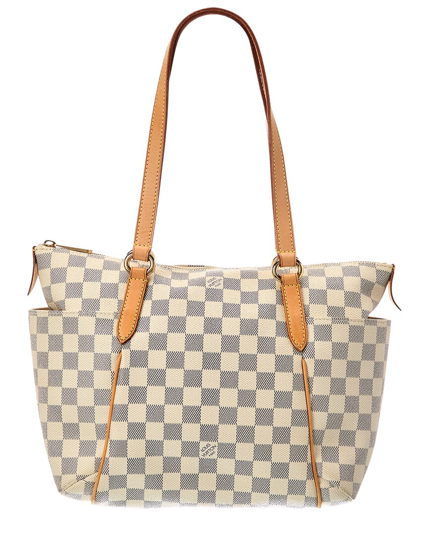 Louis Vuitton White Damier Azur Totally Pm (Authentic Pre-Loved)