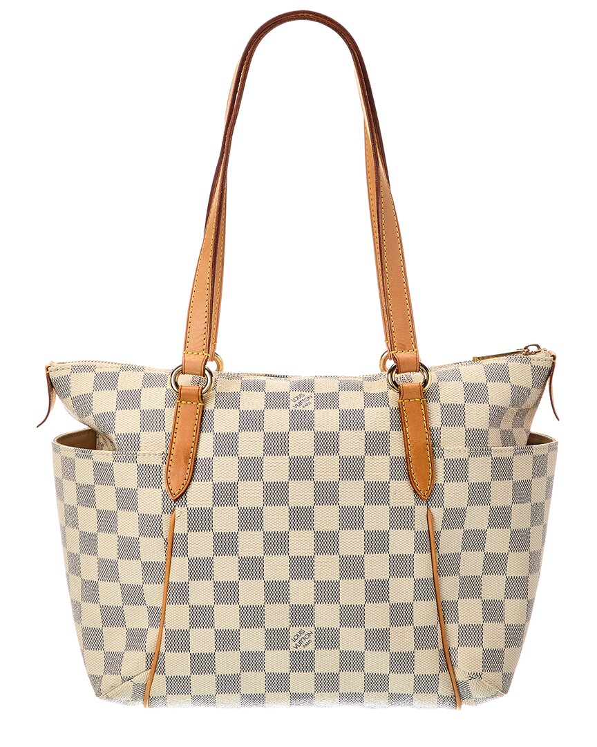 Louis Vuitton White Damier Azur Totally Pm (Authentic Pre-Loved)